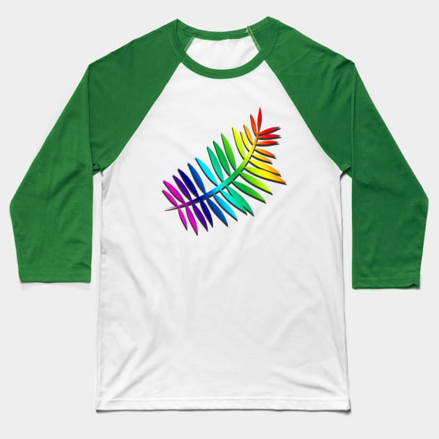 Multi-color leaf Baseball T-Shirt by NeetzCreation